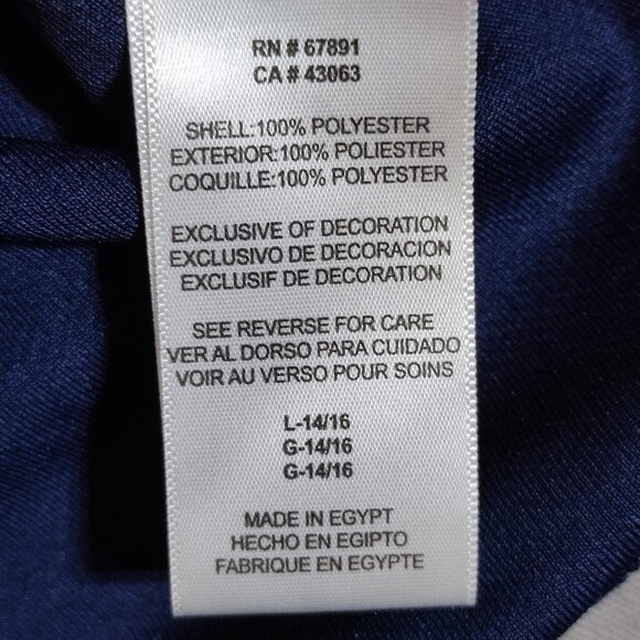 NFL Denver Broncos 1/4 zip up long sleeve shirt boys L (14-16) orange navy blue - Picture 5 of 7